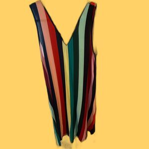 Suspense Striped Dress Pet. XL New With Tags